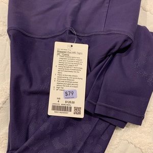 Lululemon mapped out HR tight 28” cameo NWT